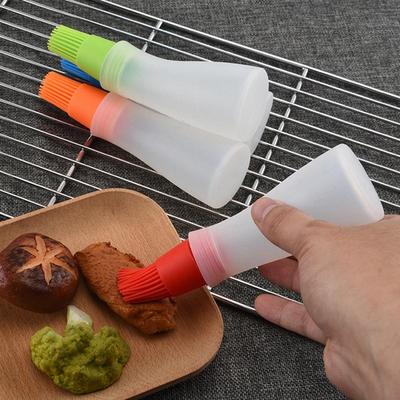 Grillöl-Flaschenbürsten-Werkzeug, hitzebeständiges Silikon, BBQ-Heftöl-Bürste, Grill, Kochen, Gebäck