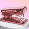 Stapler Transparent Labor-saving Flexible with Staples Book Order Plastic Mini Size Binder Desktop Stapler School Supplies