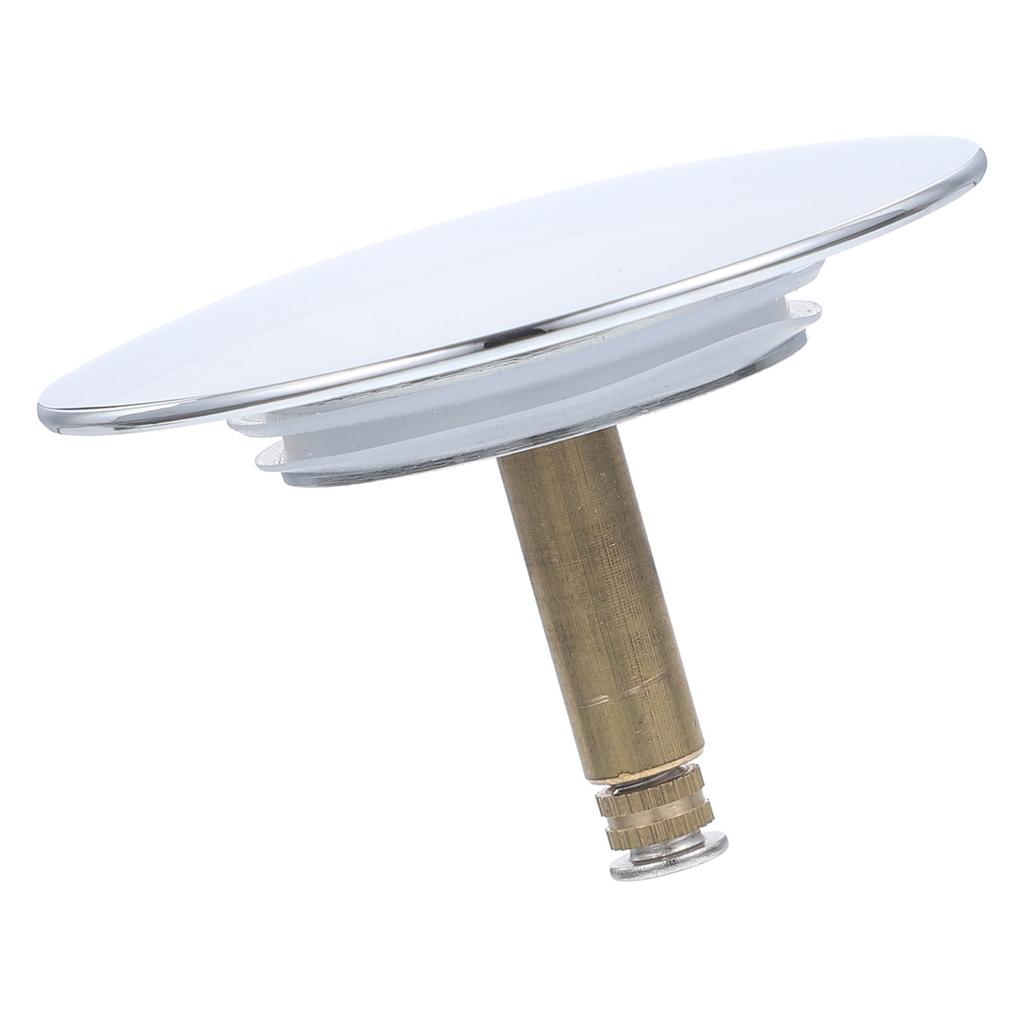 High Grade Copper Bathtub Drain Stopper Bathroom Sink Plug Smooth Draining Anti-Clog Design Hair Press Seal