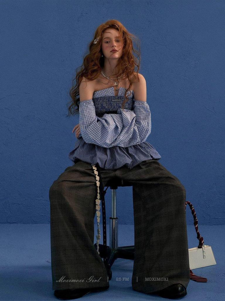 Spicy Girl One-Shoulder Cinched Waist Bandeau Top - Early Autumn Design