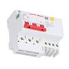 Residual Current Circuit Breaker 3P+N Miniature Circuits Breakers DIN Rail Mount AC 400V