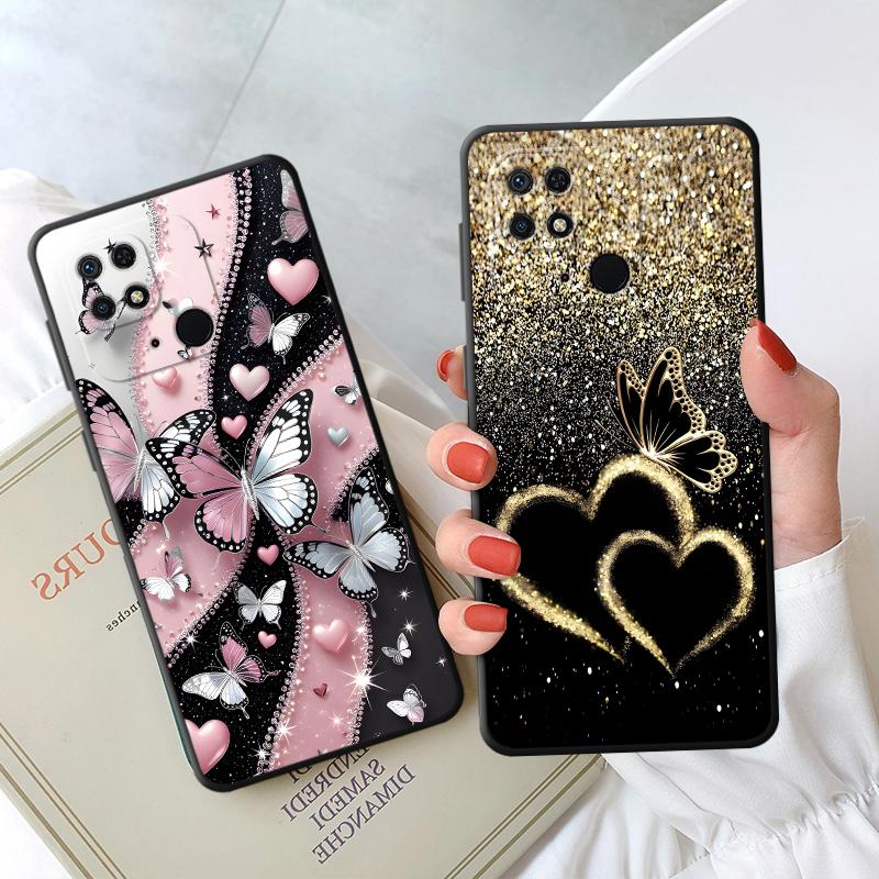 Funda Phone Cover Case for Xiaomi Mi 11 10T 13 Lite 14 12 12T Pro 11T 12X 15 Pro Creative Cartoon Butterfly