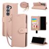 Crossbody Flip Leather Wallet Case with Mirror Card Holder Lanyard Strap Cover for Samsung Galaxy  Z Fold 7 6 5 Fold7 Fold6 5G