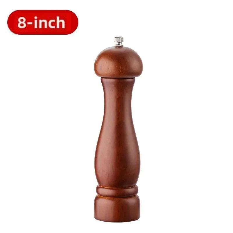5/8 Inch Manual Pepper Grinder Wooden Salt and Pepper Mills Shaker with Ceramic Rotor Solid Wood Spices Grinder for Kitchen Home