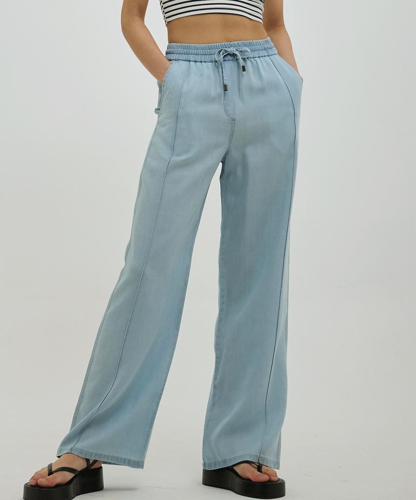 Lam Rq260 E-Band Wide Tencel Pants