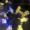 1PC Hair Band Glowing Headwear Hair Accessories Elk Pulp Antlers Party Prop Christmas Headband LED Light