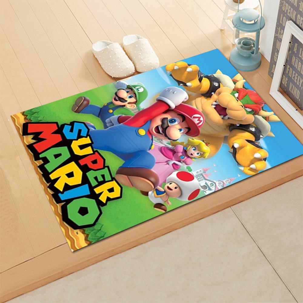 Super Mario Adventure for Living Room Rug, Bedroom, Study Room, Hallway Decoration, Perfect for Home Decoration or Holiday Gifts