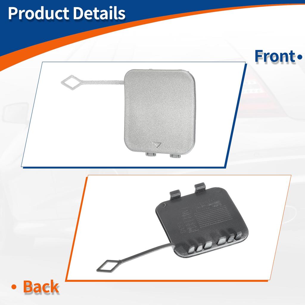 ACROPIX 530i and M5 Rear Right Passenger Car Bumper Tow Hook Cashmere Part Number 51127 1 Piece (2017-2020) (2018-2020) Cover, Silver, (475589),