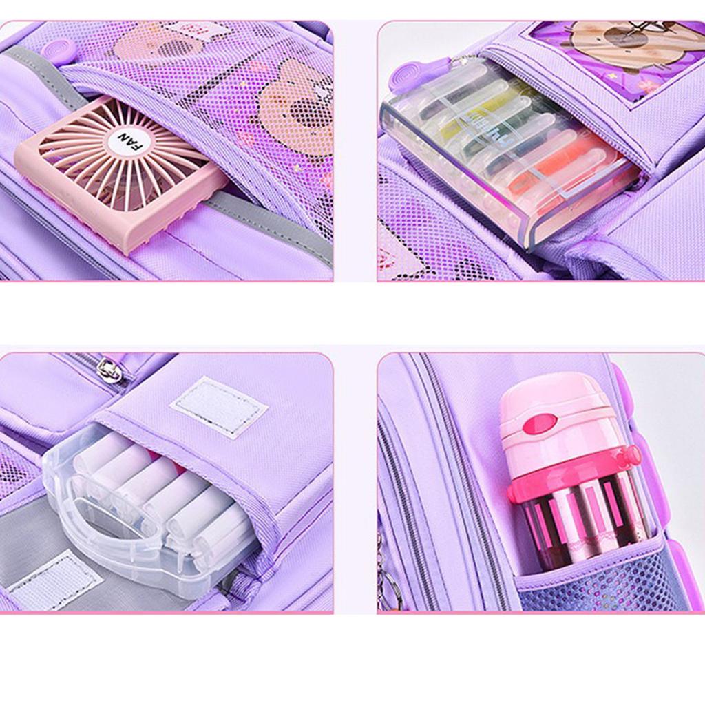 Capybara Backpack Lightweight Large Capacity School Bag Breathable Casual Daypack for Kids with Adjustable Strap