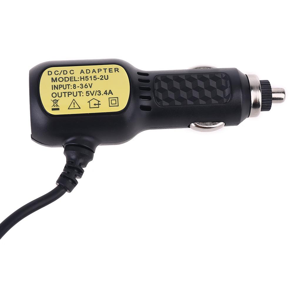 Doppelter Mini-USB-Anschluss Dashcam Auto Zigarettenanzünder Adapter Stromkabel Buchse Ladegerät für DVR Fahrzeugladezubehör