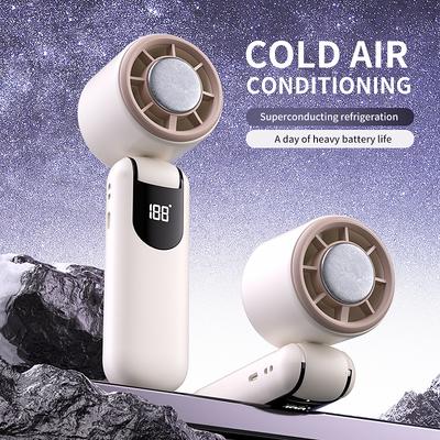 Superconducting Refrigeration High-speed Handheld Fan Outdoor Charging Portable Small Fan Summer Vacation/tourism/camping/travel