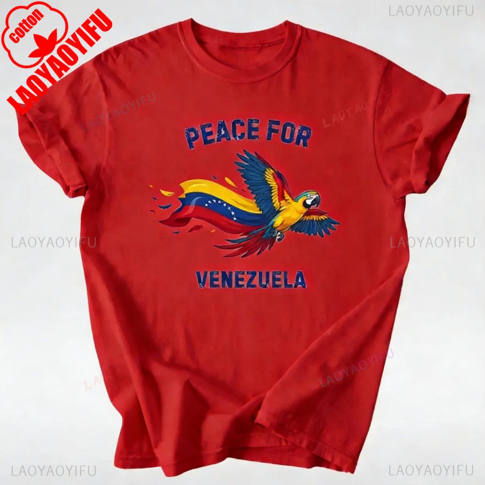 Peace For Venezuela Shirt We Stand With Venezuela Tshirt Venezuelan Flag Solidarity Tee Unisex Unisex Unisex Streetwear Cotton Tops