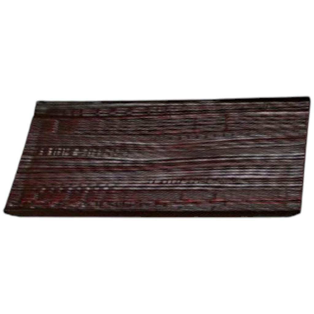 Sushi Plate Driftwood Serving Plate Akebono Plate Made In Japan J-Kitchens (Rectangular Plate) (Medium) 27015822cm Break-Resistant