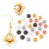 10pcs 16mm Metal Lotus Flower Beads Caps Loose Spacer End Beads Cap For Jewelry Making DIY Crafts Earrings Necklace Accessories
