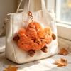 Maple Leaf Fun Plush Doll Keychain - Small Pendant for Backpack and Travel, Couple Design