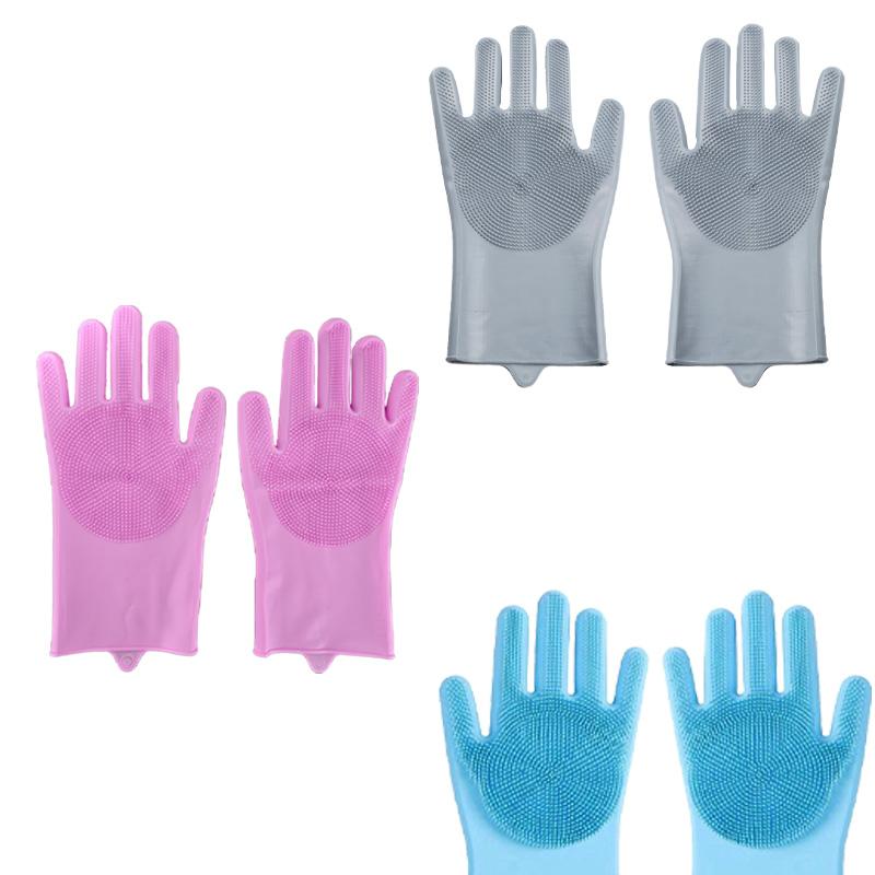 Pet Bath Gloves Pet Grooming and Cleaning Bathing and Shampooing Scratch Resistant and Bite Resistant Rubber Glove Pet Supplies