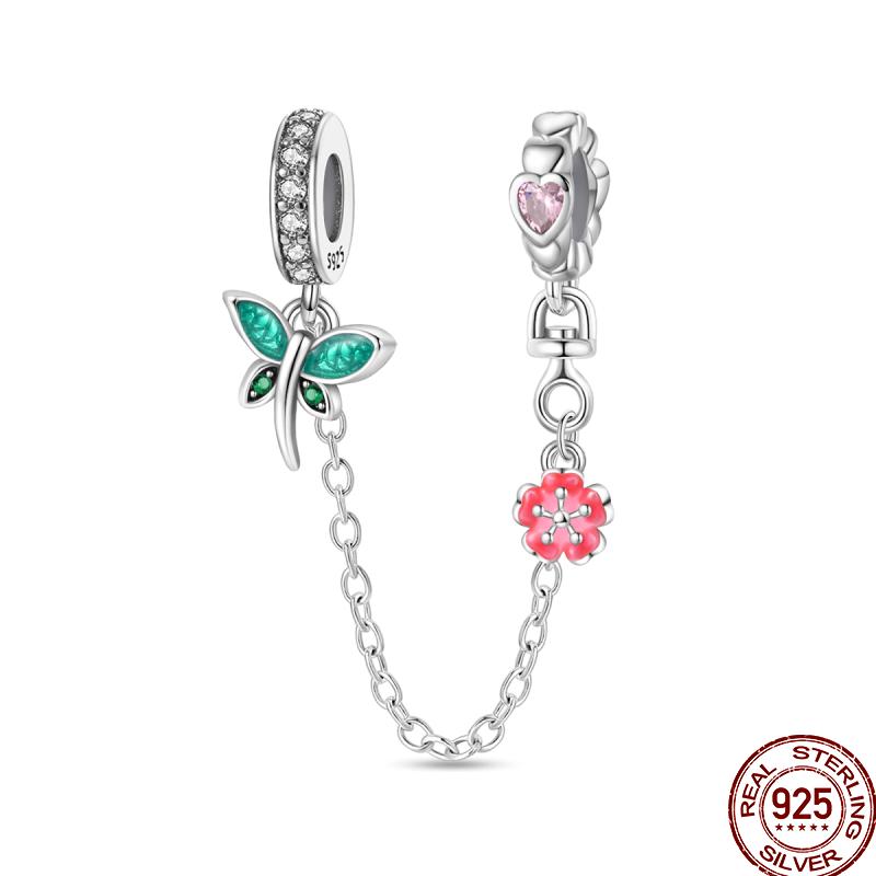 Copper Colorful Beads Youth Multi Series Shiny Inlaid Zircon Pendant Suitable For Pan Original Jewelry Gift