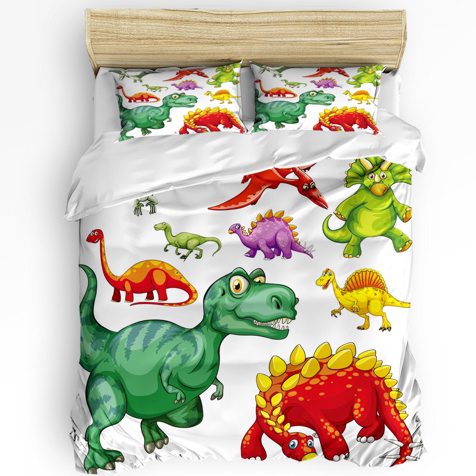 

Stylish Warm 3pcs Cartoon Animal Alligator Elephant Giraffe Pillow Case Boy Kid Teen Girl Covers Quilt Comforter (quilt)-EU Single(135*200cm)3pcs