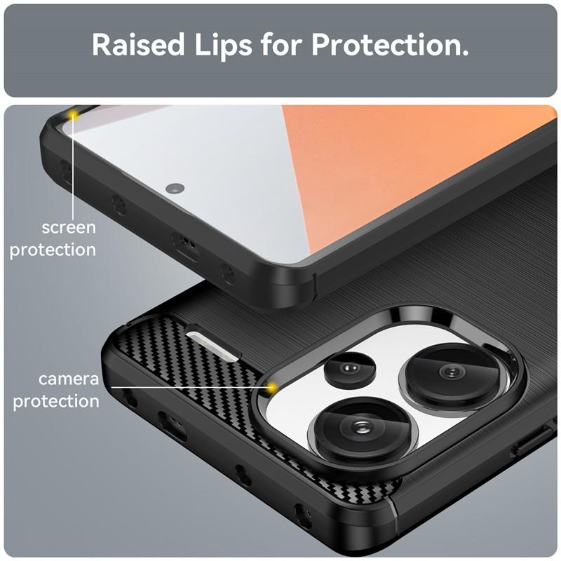 For Redmi Note 13 Pro Plus Case Redmi Note 13 Pro+ Cover 6.67 Inch Shockproof Soft Silicone Bumper For Redmi Note 13 Pro Plus 5G