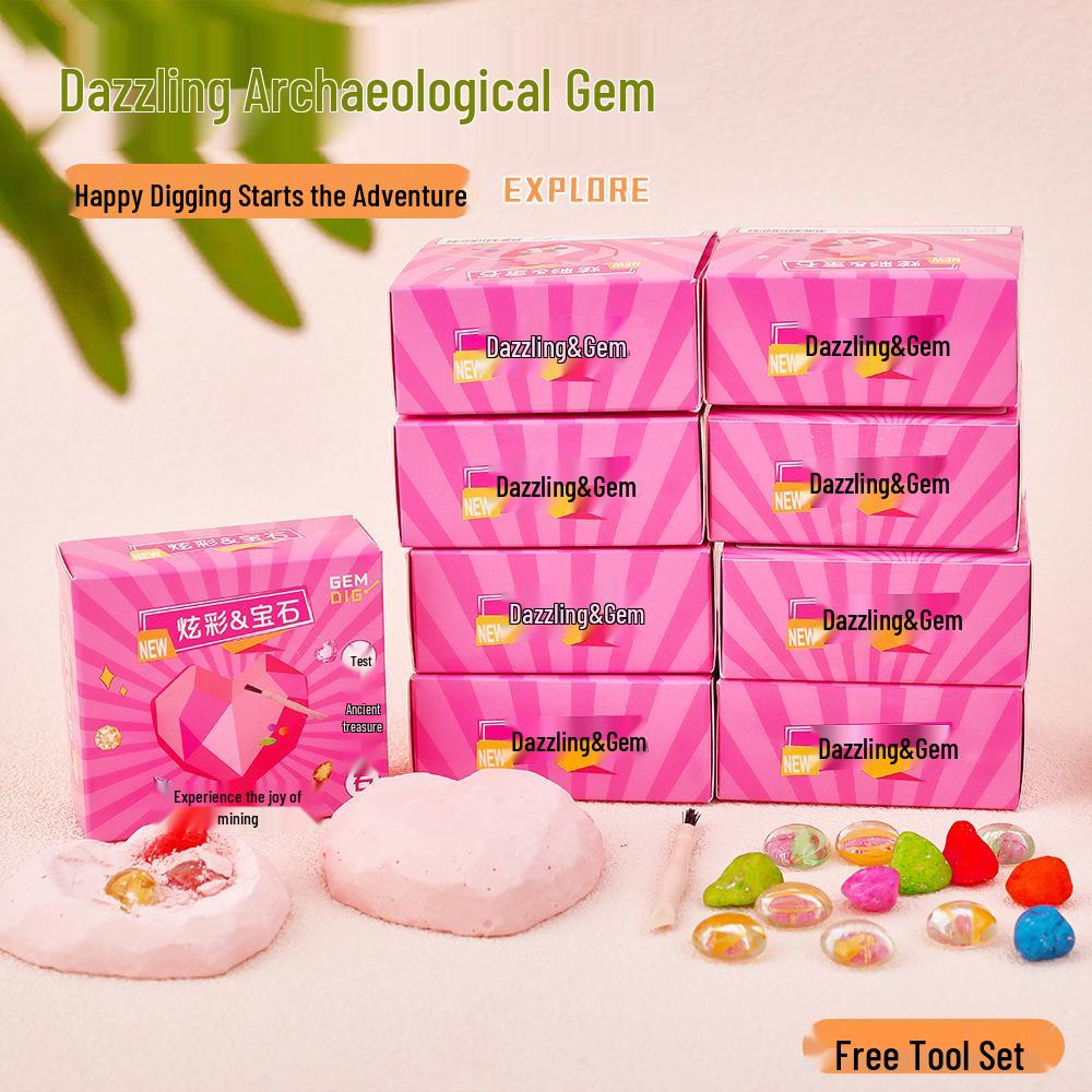 Gem Surprise Blind Box: Children's DIY Archaeological Treasure Hunt