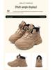 Babu Dou Kids' Velvet-Lined Warm Boots for Boys & Girls - Autumn/Winter 2025 Martin Style