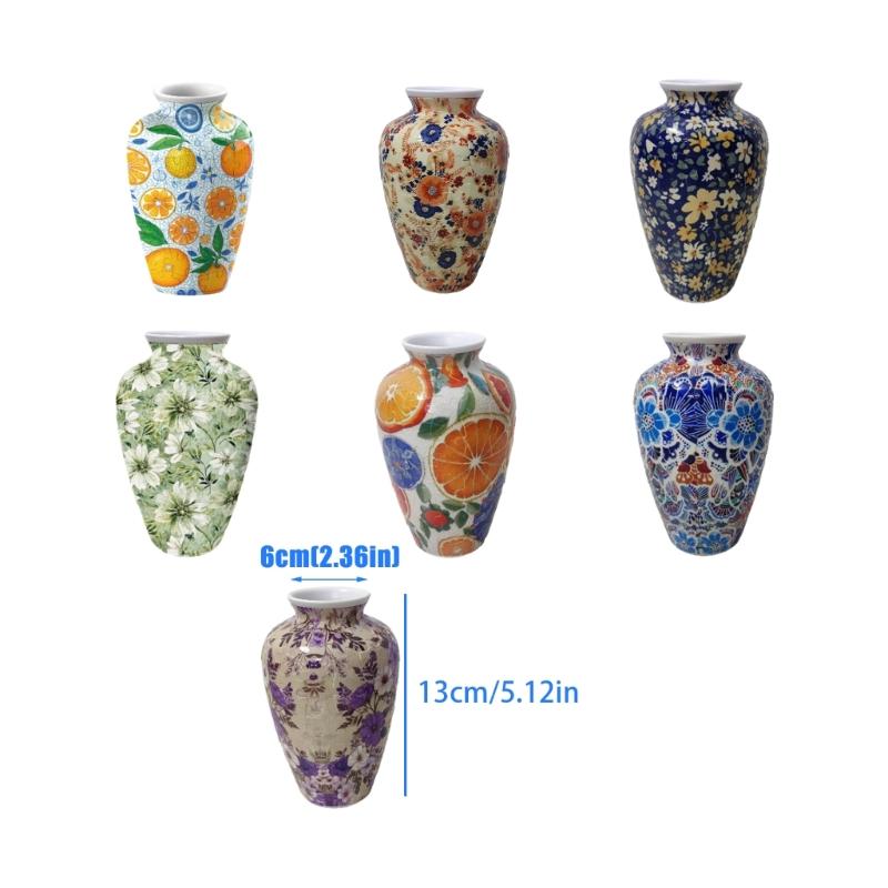 3D Puzzle Vases Unique Flower Vases Made by 120 Curved Plastic Puzzle Pieces Decorative Vases for Flower Arrangements
