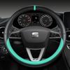 For Seat Leon Cupra R Leon ST Cupra Leon ST Cupra Ateca Cupra Ateca FR Car Steering Wheel Cover PU Leather Auto Accessories
