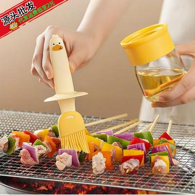 High-Temperature Resistant Silicone Oil Brush Bottle for Kitchen and BBQ