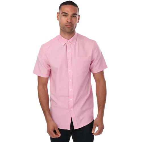 Farah Mens Drayton Oxford Modern Short-Sleeved Shirt