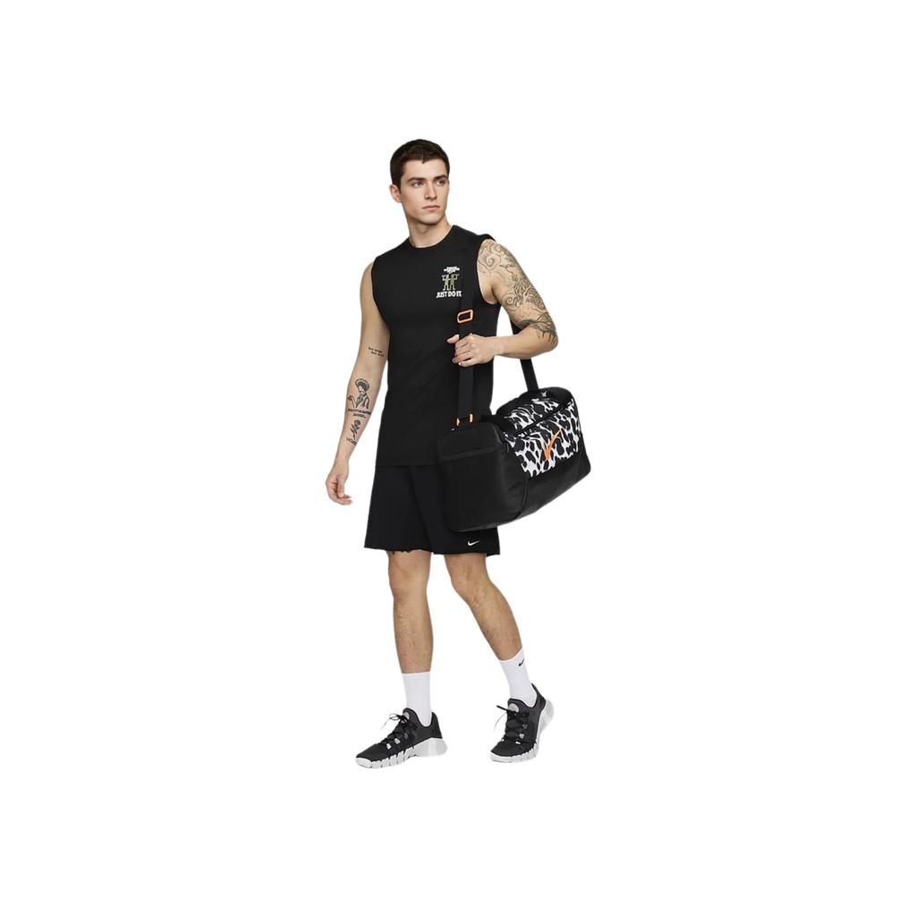 Nike Dri-Fit Sleeveless Fitness T-Shirt With Letter Print Crew Neck Men Tops Black FV8375-010