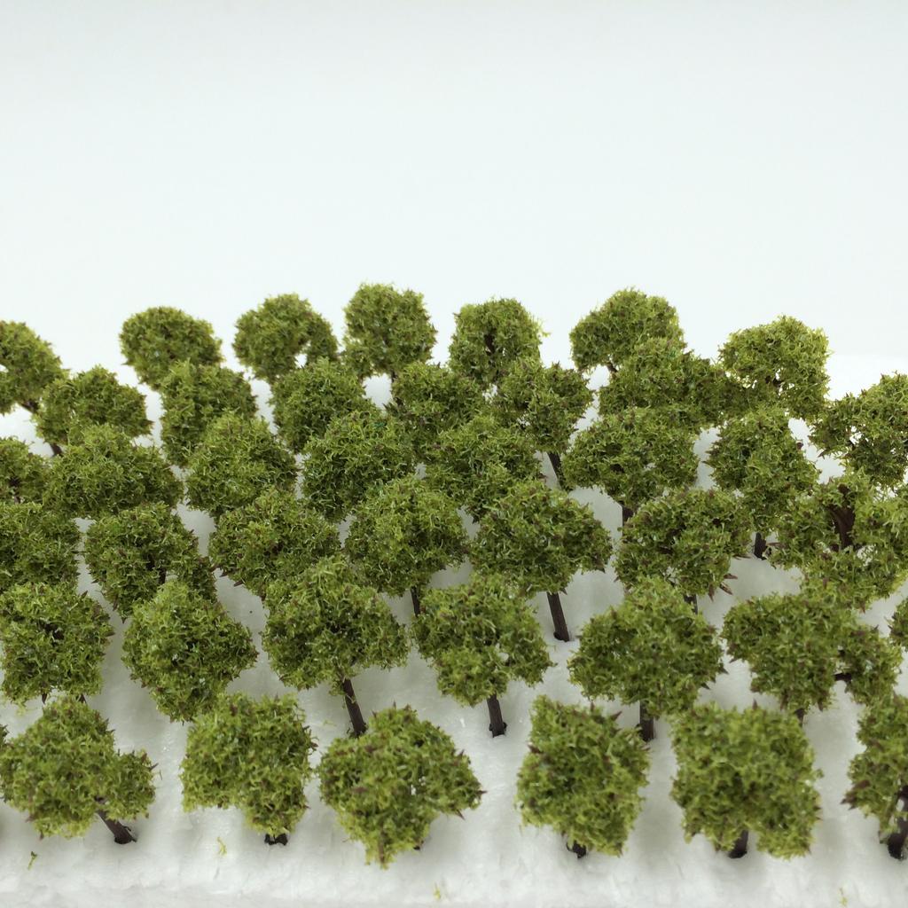 DauStage Forest for N Gauge and Architectural Available in 50 or 100 Colors Dark 100 Trees, 3cm, Dioramas, Railways, Models, (12, Green, Pieces)