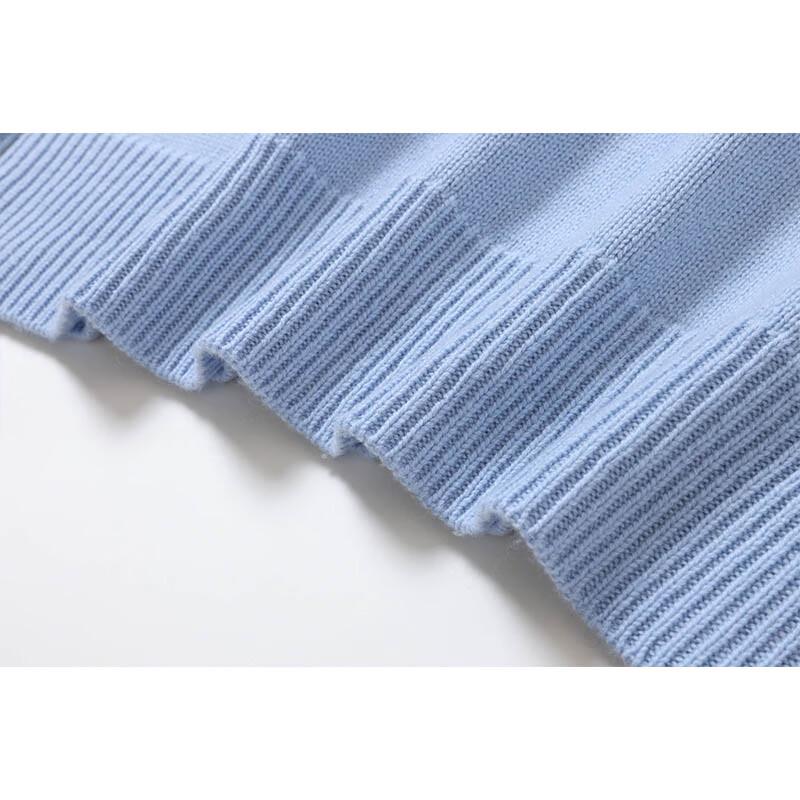 G·TENNA Women's V-Neck Dropped Shoulder Cashmere Sweater