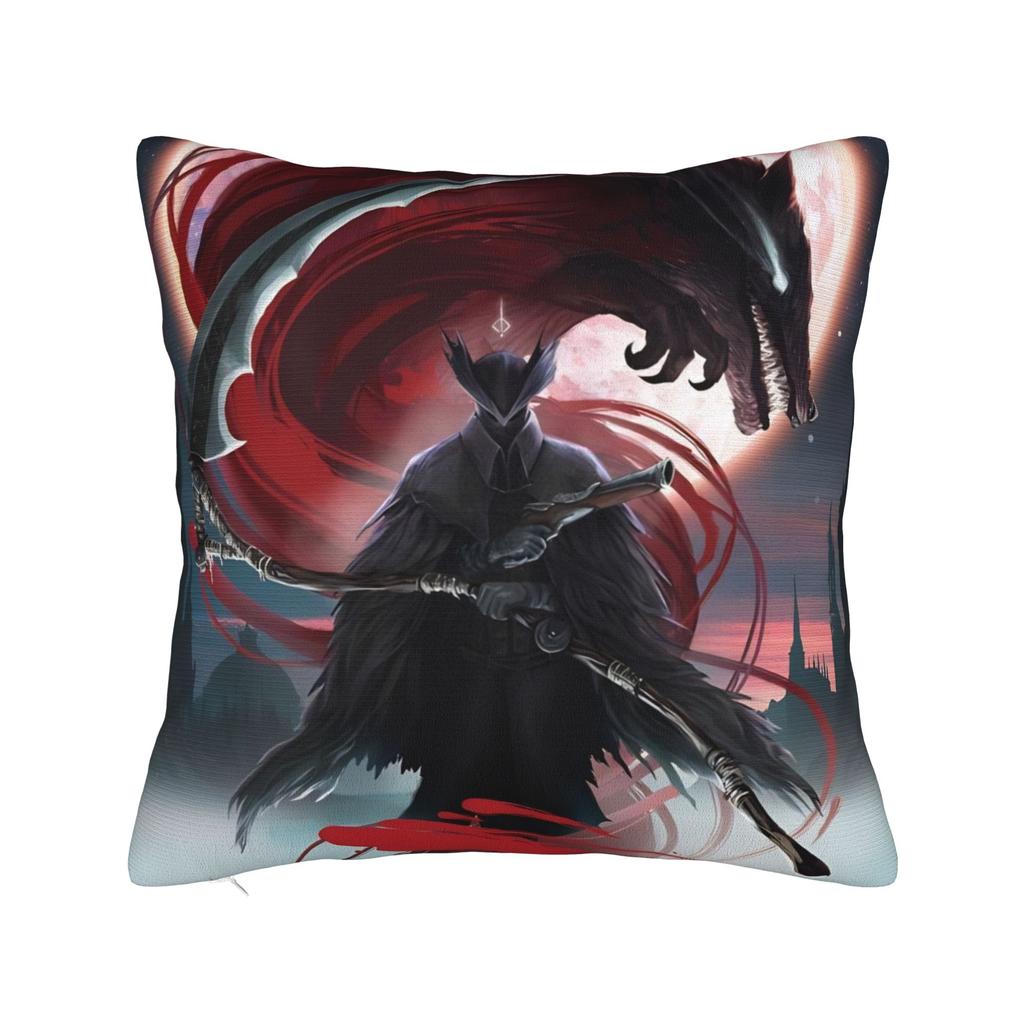 Bloodbornes Darks Souls Game Pillowcase Double-sided Printing Cushion Cover Decorations Throw Pillow Case Cover Home Zipper