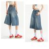 Women's 7/8 Wide-Leg Jeans 2026 Vintage High-Waisted Slimming Loose Pleated Pants