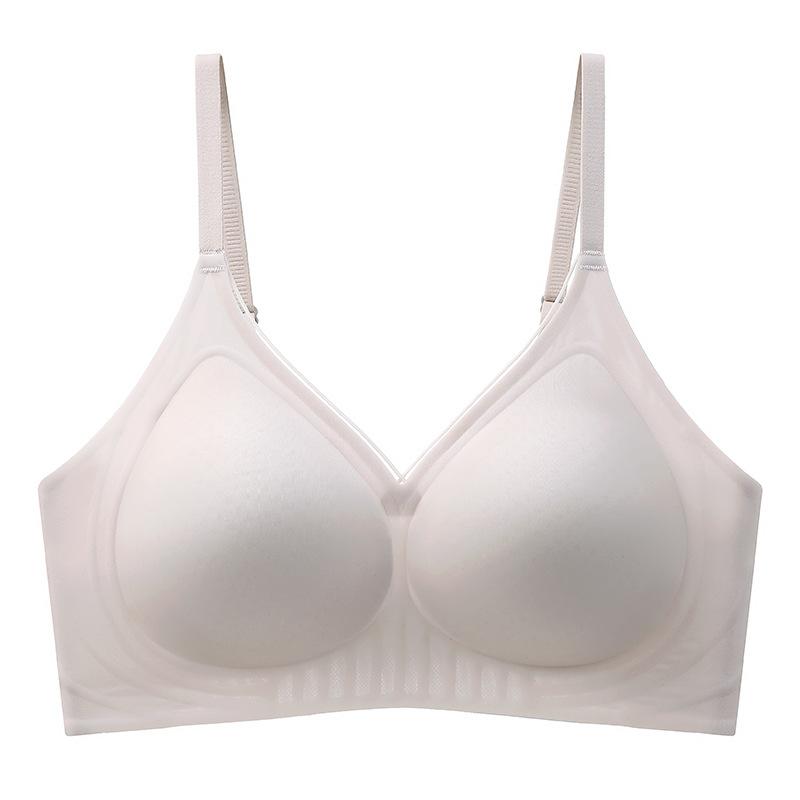 

Ultra-Thin Seamless Bra, Soft Support Push Up Lifting Anti-Sagging Side Smoothing Thin Bra for Small Breasts 2XL (40/90BC)