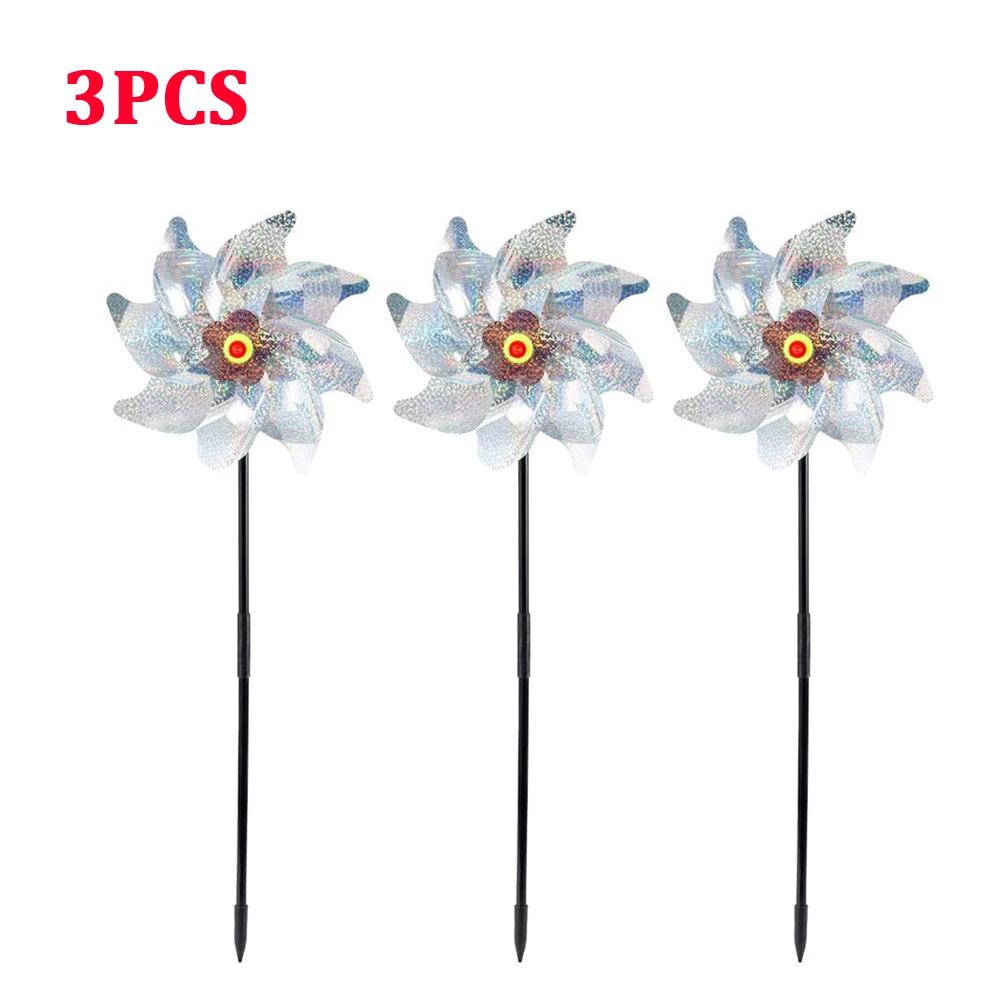 1-3pcs Bird Repeller Windmill Spinner 7/8 Leaves DIY Birds Deterrent Pinwheels for Outdoor Lawn Yard And Garden Home Decorations