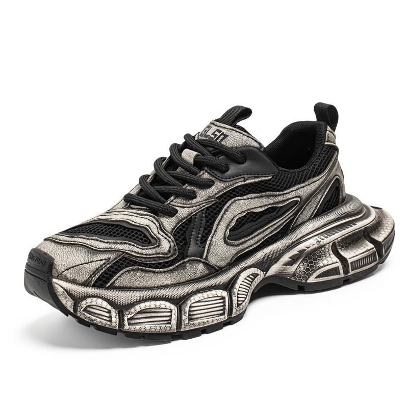 Spring Fashion Street Low-top Dad Shoes Korean Version Men's Outdoor Platform Shoes Student Lace-up Casual Sports Trendy Shoes