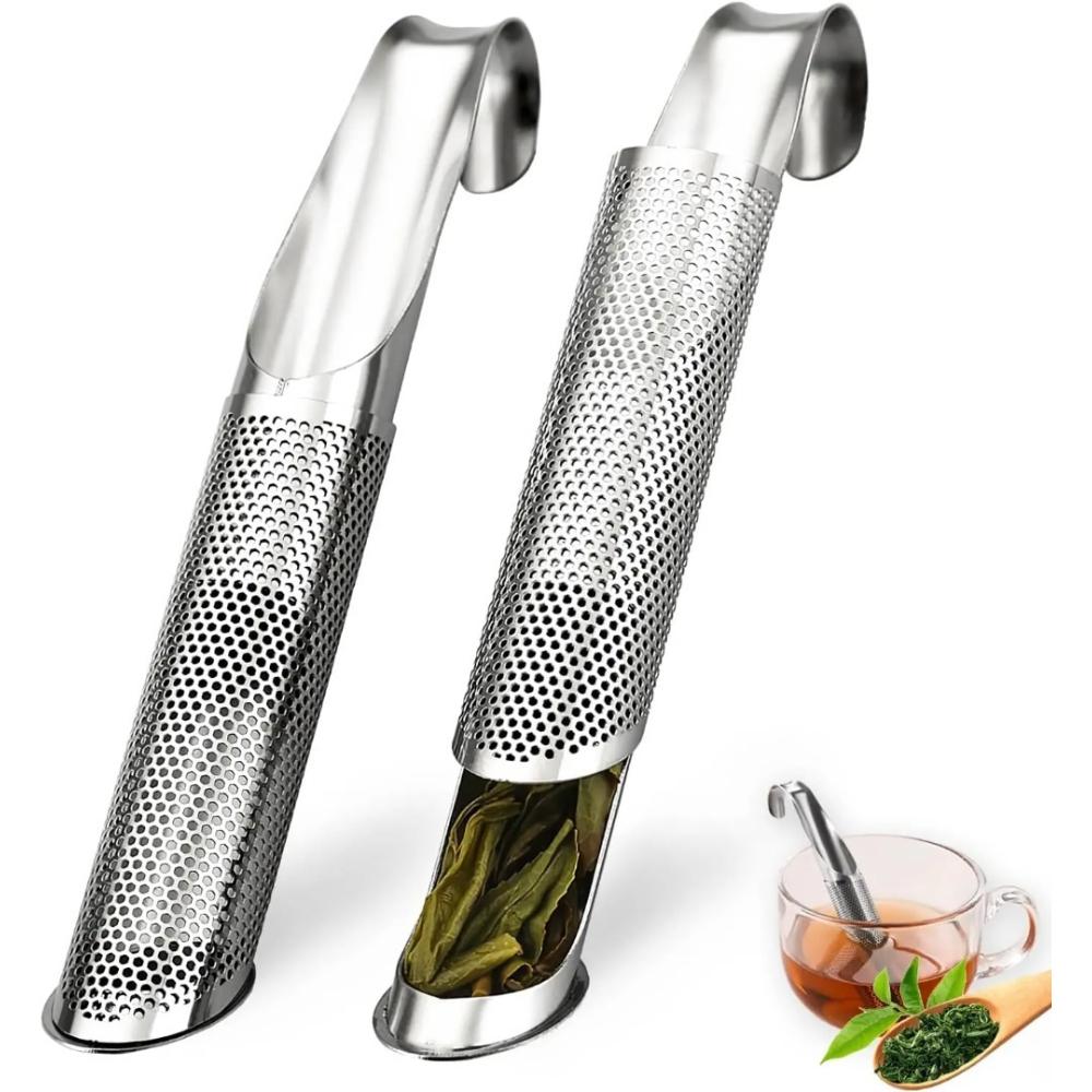 Colador de Té de Malla Extra Fina para Té a Granel Acero Inoxidable Mango Largo Infusor de Té Difusor para Té en Hojas Café Especias Bebidas