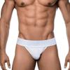 Men's Modal T-Back Thongs, Breathable Low Rise Underwear with Hip Lifting Support, Comfortable Elastic Jockstrap Style Panties