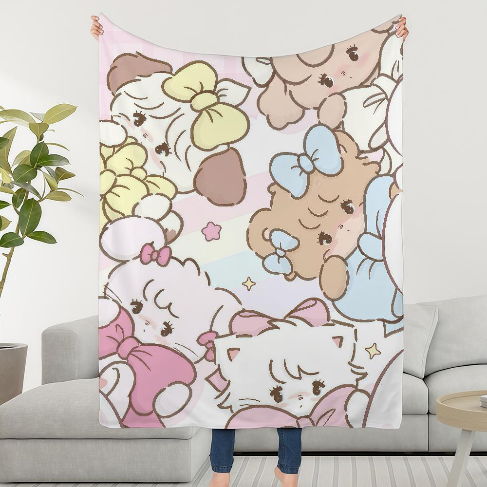Blanket Throw Cat Super Cosy Plush Living Room Carton Sofa Couch Kawai Childish M-MikkoS-ES Birthday Gifts