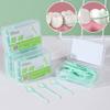 Double Line Dental Floss Mint Disposable Bow Design Portable Oral Cleaning Toothpick Floss Pick Carry-On Adult Teeth Oral Care
