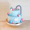 21pcs Pink Blue Rainbow and Spherical Cake Decoration Reveal Gender, Party Baking Decoration, Birthday Party Supplies