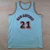 2025 Season Ice Blue City Basketball Jersey No. 21 Duncan - New Hot Press Edition