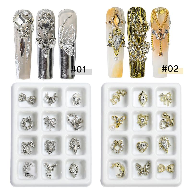 Nagellegierung Schmetterling Nagelzubehör Nageldekoration