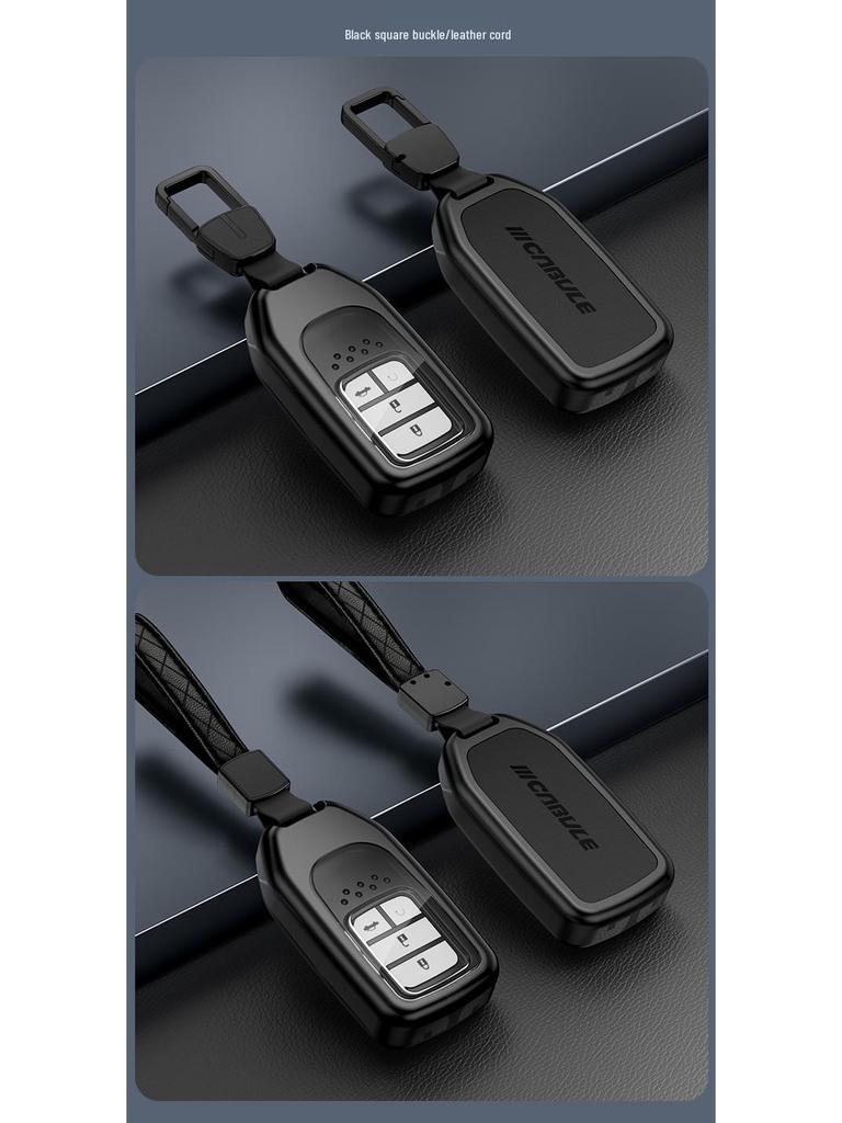 Honda Key Cover: Metal & Leather Case for 10th Gen Accord, CRV, Avancier, Odyssey, Civic