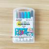 12-Color Acrylic Marker Set for Students' Art & DIY Projects