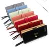 Pu Leather Ladies Wallet With Photo Slot Zipper Coin Purse For Wedding And Gift