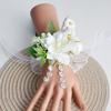 Artificial Flower Bridal Corsage Magnolia Wrist Corsage  Wedding Accessories