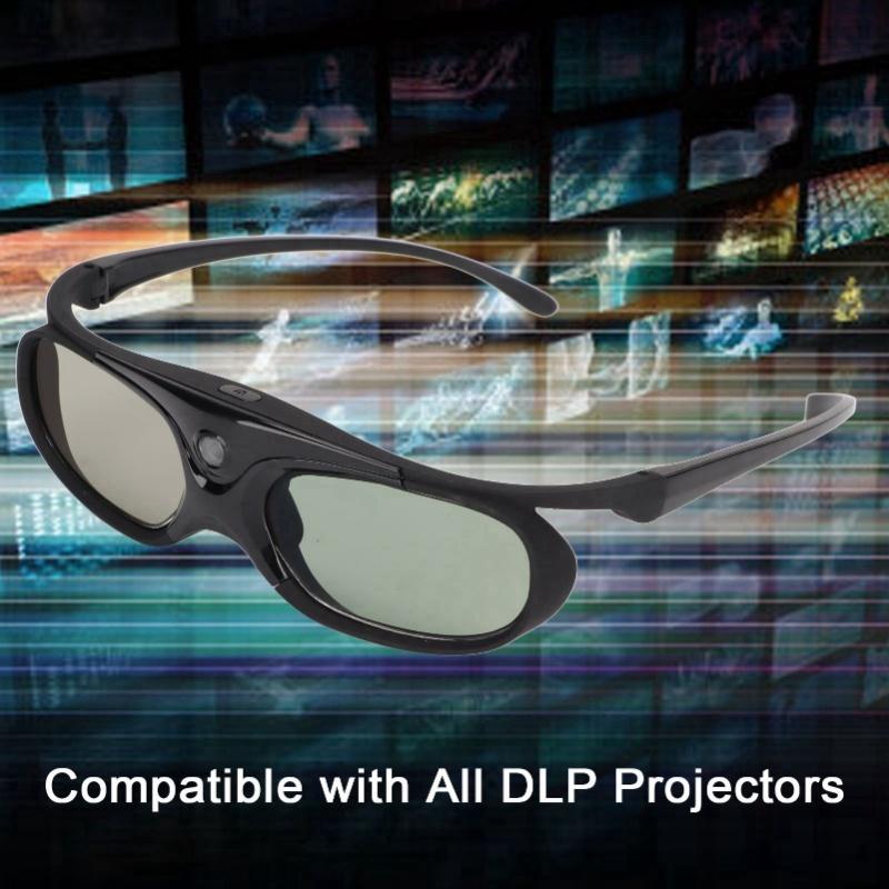 2Pcs 144Hz 3D Active Shutter Glasses DLP LinK LCD Lens 3D Glasses For 3D DLP Orojectors