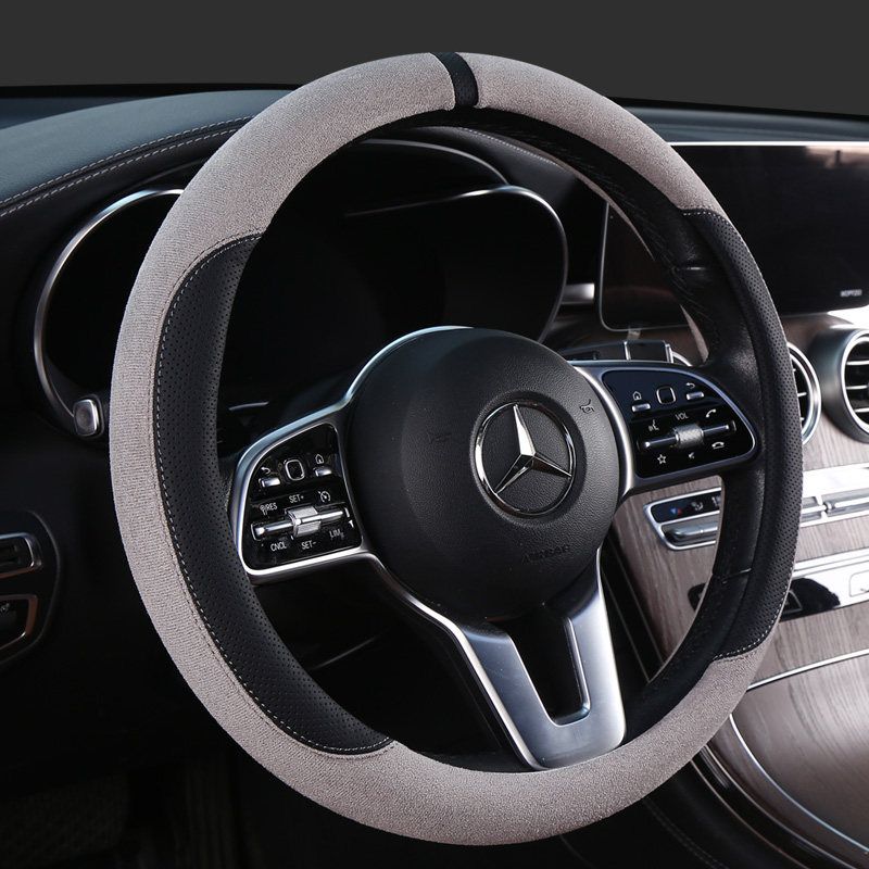 26 New Car Steering Wheel Covers for Men and Women, Universal for All Seasons, Personalized Anti-Slip Trendy Brand Steering Wheel Covers